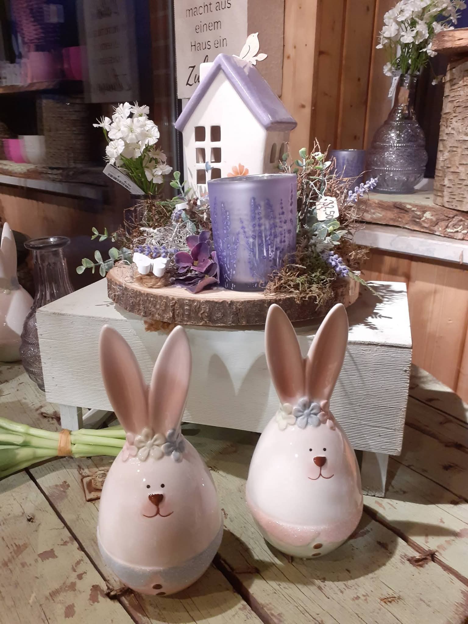 Foto rundliche Ostereier-Hasen